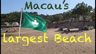 [4K] Walking Macau Largest Beach!  Hac Sa - 黑沙海灘 - Praia de Hác Sá