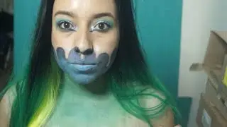 face paint - me maquille para un concurso.