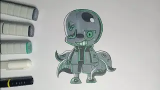 How To Draw nightmare sans Chibi Very Easy