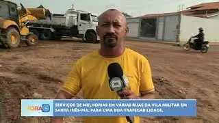 Serviços de melhorias na Vila Militar, para pavimentação em bloquetes