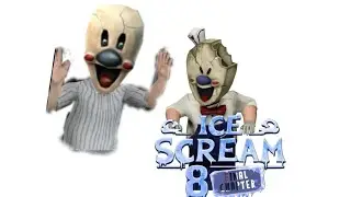 Jugando Ice Scream 8 Con la M&aacute;scara del mini rod (Bug) 