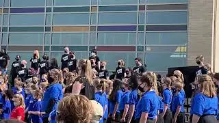 Josie in Kantorei choir/ Indianapolis Childrens Choir, &ldquo;One Voice&rdquo; with combined choirs. May 8, 2021