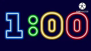 1 Minute Neon Countdown Timer