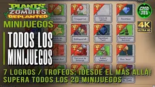 Plants vs Zombies Replanted | Gu&iacute;a de TODOS los Minijuegos completarlos f&aacute;cil y r&aacute;pido (7 Trofeos)