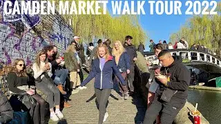 London Walk | Camden Market London | Camden High Street | Camden Market Food [4K HDR]
