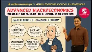 Basic Features of Classical Economy & Supply Side Economics | UGC NET, UPSC, BPSC Economics Optional