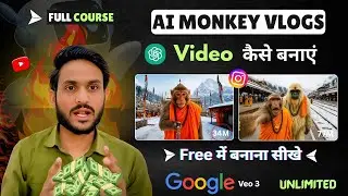 Viral Monkey AI Vlogs Video Kaise Banaye ? How To Make AI Monkey Vlog Video Reels ?