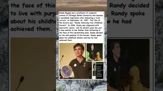 RANDY PAUSCH'S LAST LECTURE.
