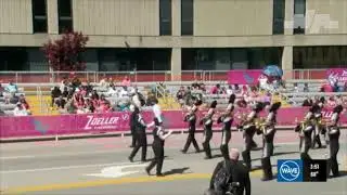 NA Marching Tiger Band at Pegasus Parade in Louisville, KY
