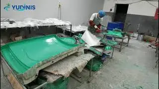 fiberglass production room in Dinis factory