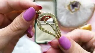 Antique Button Hook Charm Pendant c.1896 #4377