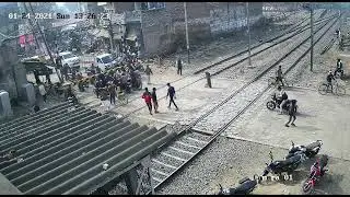 basti railway station accident live