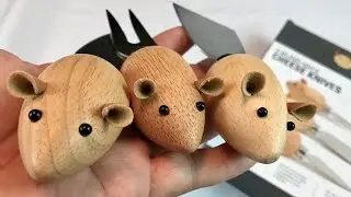 Kikkerland Wooden Mouse Cheese Knives Review