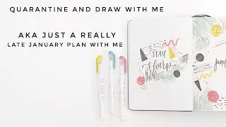 quarantine journal with me🖍 a late january 2020 plan with me