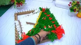 Woolen Frame Wala Table Mat For Christmas Decoration/ Frame wala Table Mat #knittercrafteryogita 