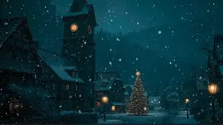 Snowy Gothic Night for Study & Relaxation | Dark Academia | Piano & Violin
