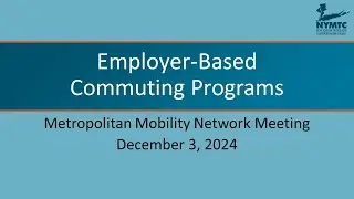 NYMTC - Metro Mobility Network Meeting - Tuesday, Dec 3, 2024 10:00 AM