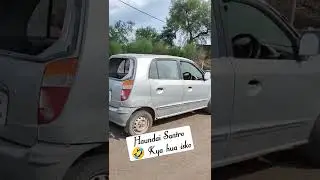 Hundai Santro Accident or ?