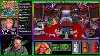 315th Stream - Space Quest IV & EcoQuest - Sierra Adventure Blind Playthroughs! #DOSember