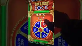 Missed the Grand 7 times! 7 Predetermined Wheel spins on Treasure Lock slot. #casino #slots