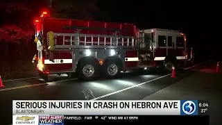 2 seriously injured following multi-vehicle crash in Glastonbury