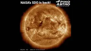 NASA's Solar Dynamics Observatory (SDO) is back! #PinoAstro