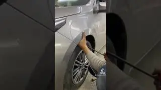 Toyota Corolla sol ön çamurluk boyasız göçük düzeltme