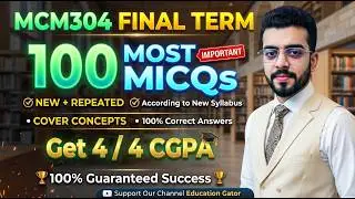 MCM304 Final Term Exam 2026 🔥 Important MCQs & Most Expected Questions | VU