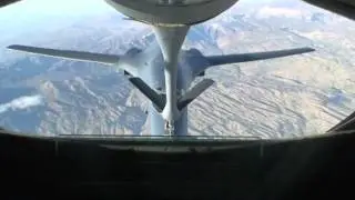 USAF KC-135R Stratotanker/B-1B BONE Inflight Refuel Ops