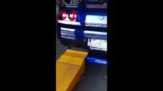 85URK R33 GTR getting new exhuast fitted up!