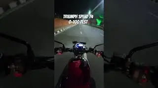 0 to 100 Triumph Speed T4 In 8 Seconds #triumphspeed400 #topspeed #speedt4topspeed #speed400topspeed