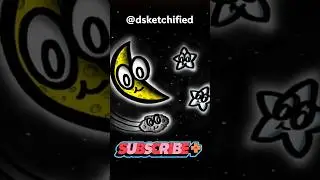 Cartoon Moon and Stars #shorts #drawing #fyp #trending #cartoon #new #music #movies #news #moon #art