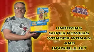 Super Powers Invisible Jet and Wave 3 Wonder Woman McFarlane Toys Action Figure Unboxing!