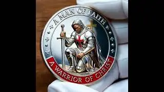 Sacred Guardian Christian Coin &ndash; Warrior of Christ Faith Tribute