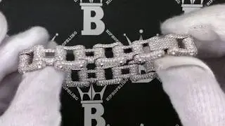 Bike Chain Link Iced Out Hip Hop Bracelet MBB310R