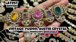 Exclusive fusion, Vintage Boutique Austin Crystal Jewellery Wholesale| Premium Pota Stone Necklaces