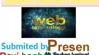 Web technology   presentation file in ppt