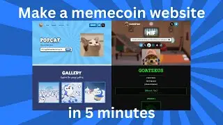 Create a memecoin website in 5 minutes!