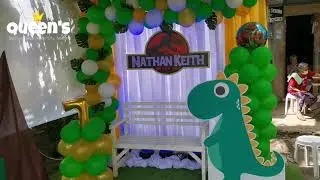 Queen's Balloon Decor & Party Needs!  JURASIC THEME! Quarantine Party 7th Birthday