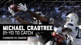 Melvin Gordon's Fumble Sets Up Michael Crabtree's 4th Down TD Catch! | Chargers vs. Raiders | NFL