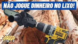 N&Atilde;O COMPRE!! DISPOSITIVO MINI- MOTOSERRA NA PARAFUSADEIRA. #multitool #ferramentasmanuais