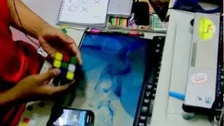 Rubik's Cube average of 5: 14.16 (chronoPuzzle timer test)