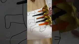 Africa themed Attention Autism #lion #tiger #africa #craft #attention #autism
