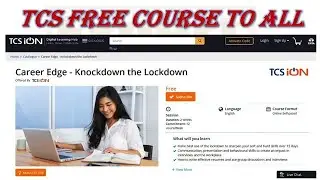 Free Digital Certification Program by TCS ION Digital learning hub