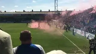 Gillingham fan jumps Rotherham fan 30/4/22 Pitch invasion Guy Fawkes Night, fan gets just desserts