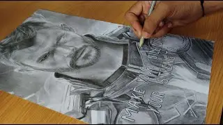 Drawing THOR - Graphite Pencil TIME-LAPSE | SKETCHING PAINTING