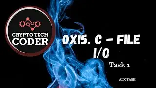 0x15. C - File I/O || TASK 1 || function that creates a file || code along || explained 