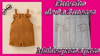 Romper in size 0 to 3 months 💖 Step-by-step patterns