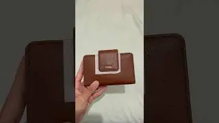 Review Fossil Madison Multifunction Medium Brown #wallet #fashionbrand #fossil #unboxing #madison
