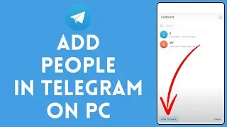 How to Add People in Telegram on PC (2024) | Include People in Telegram on PC